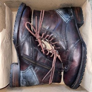 FREEBIRD BY STEVEN OSCAR BOOTS IN WINE